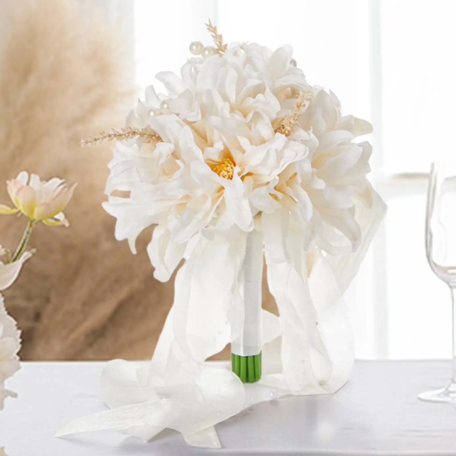 Wedding Bouquet for Bride Bridal Bouquet Bridesmaid Decorative Bride Holding Bouquet for Ceremony Party Wedding Centerpieces