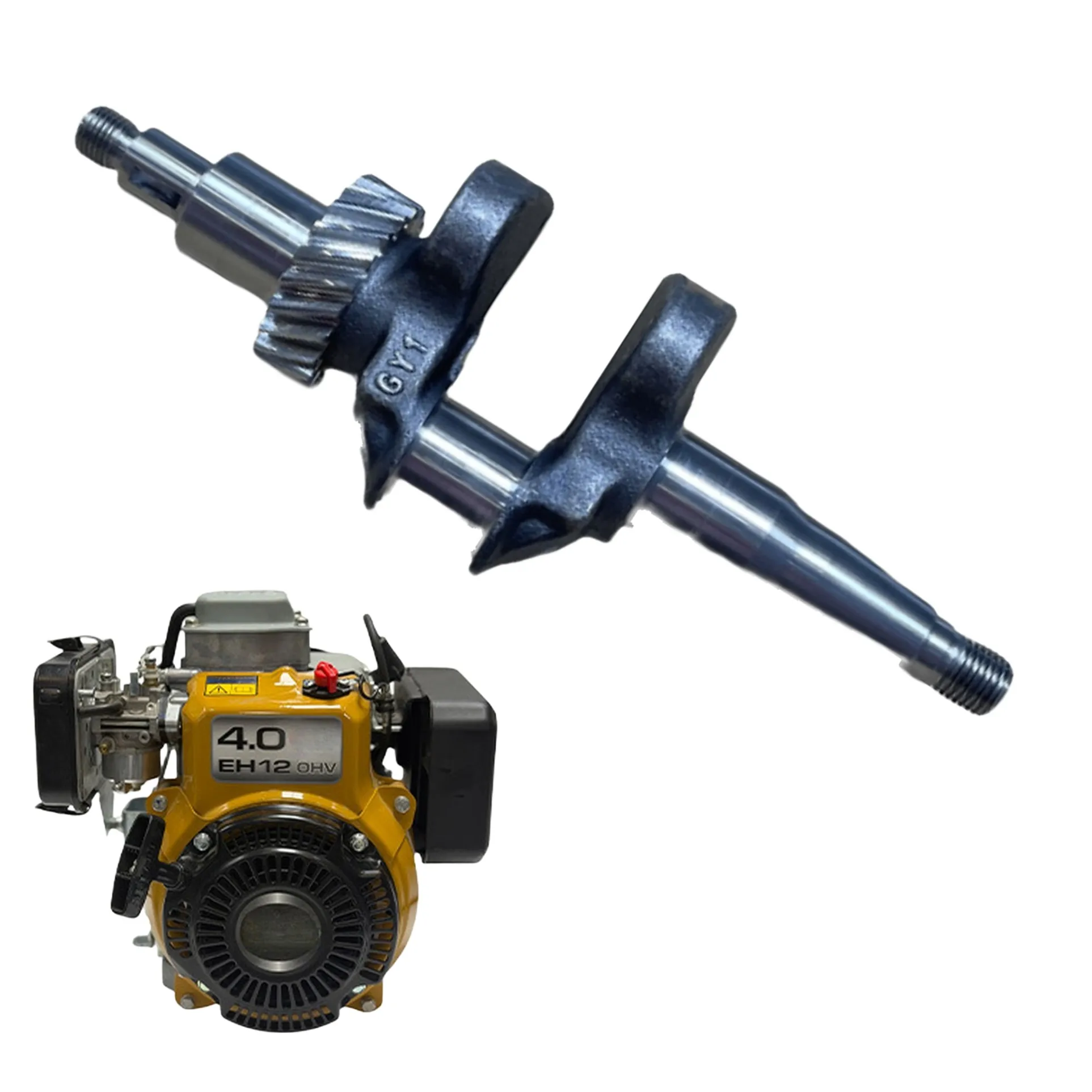 For Machinery Maintenance EH12 Crankshaft EH12 Crankshaft Assembly Compaction Machinery Part Precise Fit Design Smooth Operation
