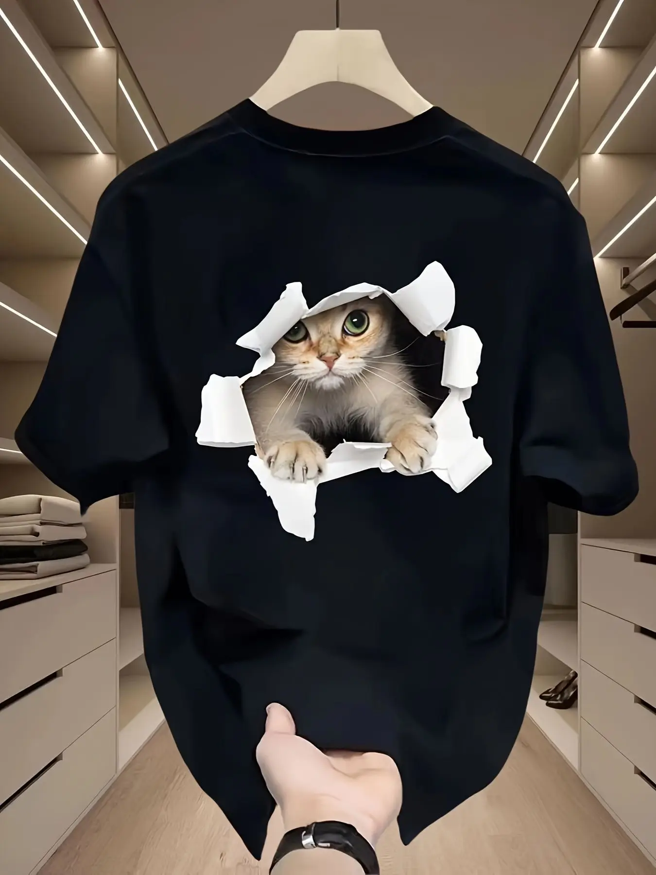 

Original Letter Print American Fashion Brand Men's and Women's Retro Street Short-sleeved T-shirt Summer Cotton Loose