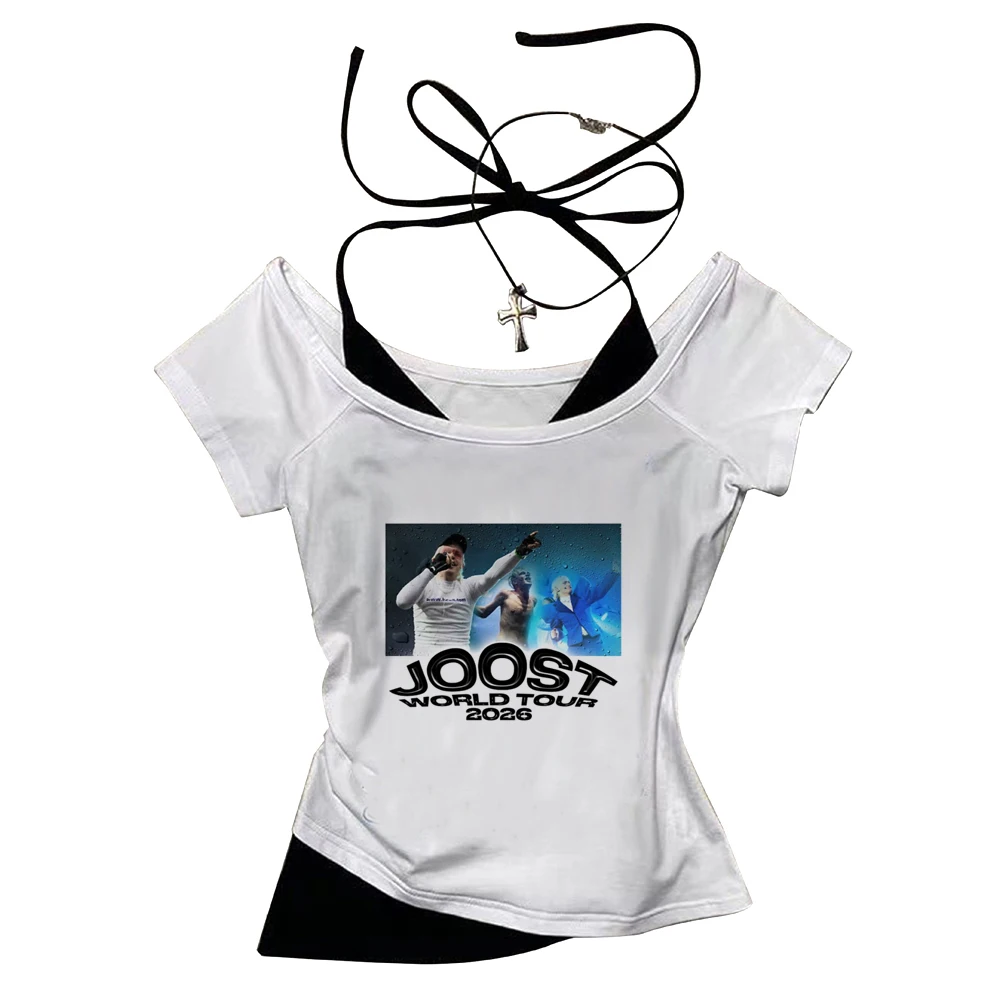 Joost Klein crop top ladies meme vintage graphic t shirt gothic kawaii gyaru goth