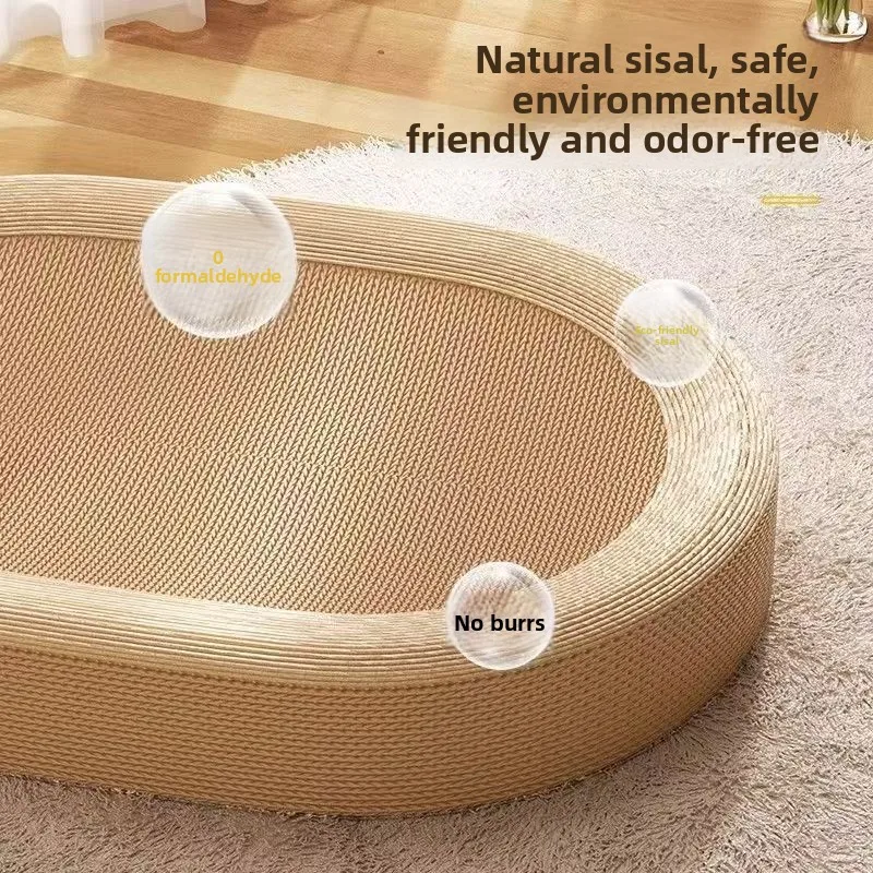 Cat scratch board does not fall debris playing in cat litter cat scratch basin is wear-resistant scratch resistant cool mat nest