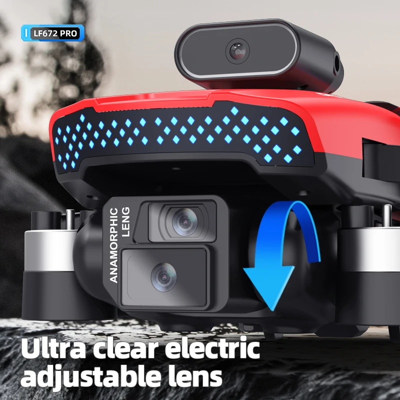 ใหม่LF672 Drone 4K HD Professional Drone Dualกล้องWIFIเครื่องบินหน้าจอรีโมทคอนโทรลQuadcopteหลีกเลี่ยงอุปสรรคDrone
