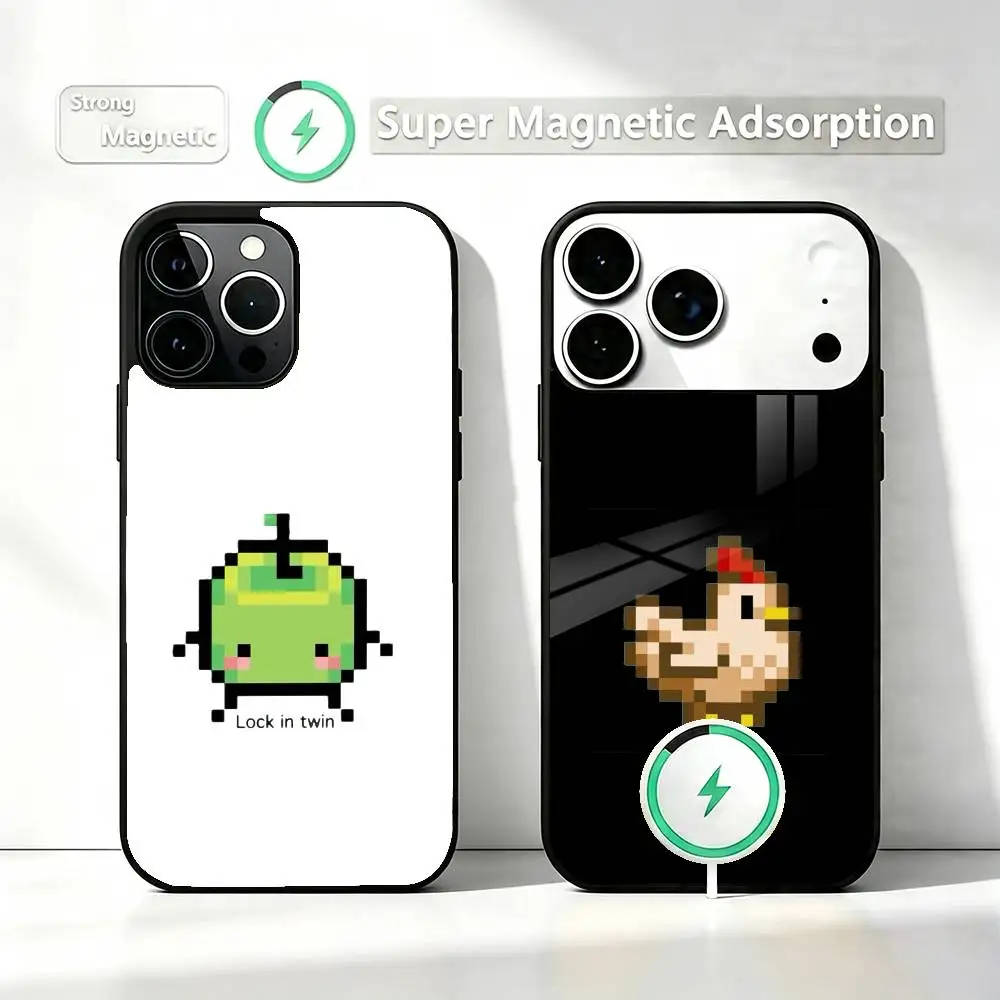 S-Stardew Valley Farm Simulation Game Phone Case For iPhone17,16,15,14,13,12,11 Plus,Pro Allows magnetic wireless charging