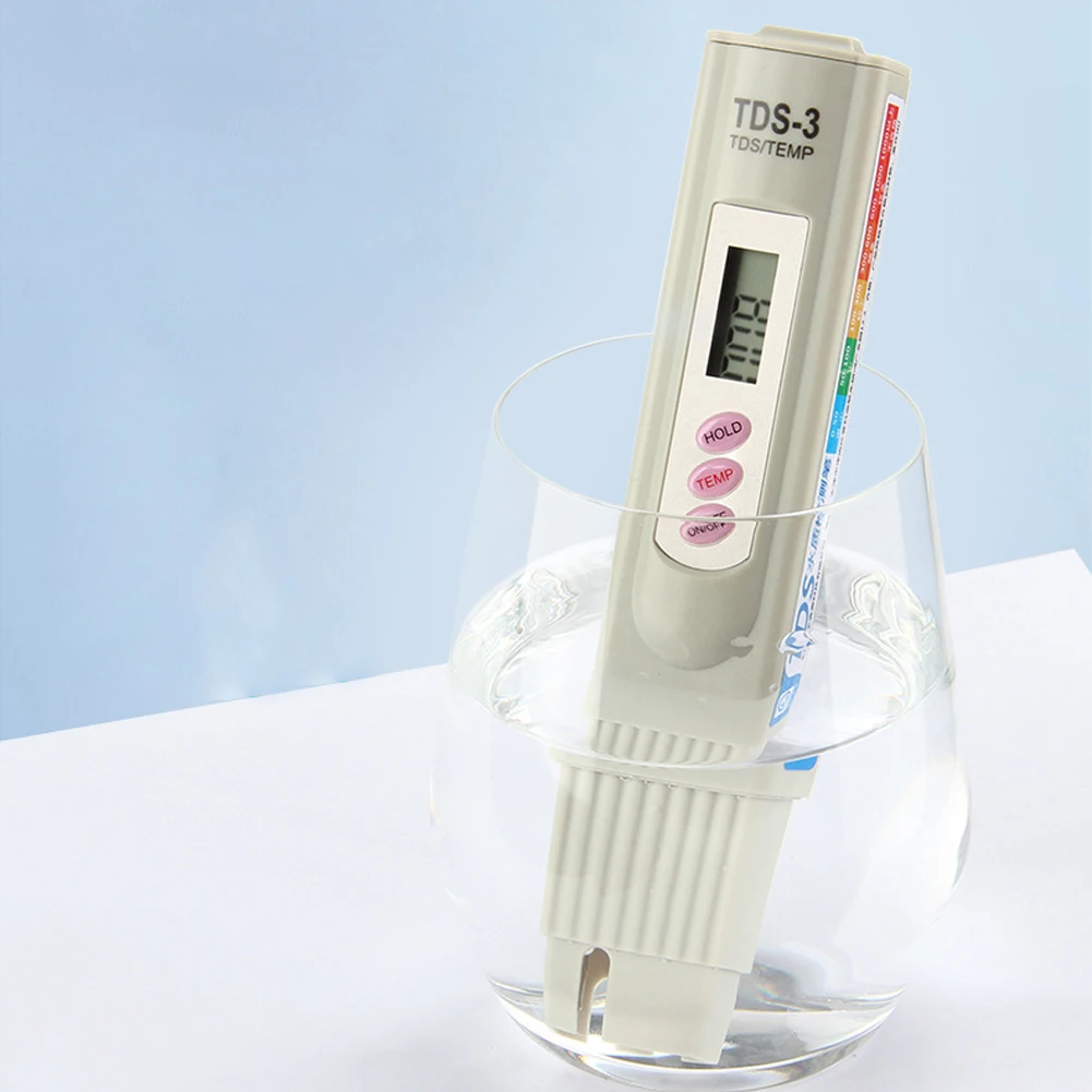 TDS Meter Digital Water Tester Accurate Reliable 0-9999 Ppm Water Quality Analyzer Multifunctional for Drinking Water Aquariums