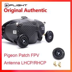 IFlight gołąb Patch antena FPV LHCP/RHCP z 2 szt adapterem SMA / RP-SMA 5.5GHz-5.9GHz polaryzacja kierunkowa 9dBi zysk