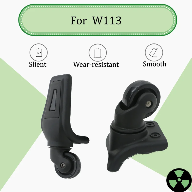 

For W113 Rotating Silent Luggage Wheels Swivel Casters with Wear-Resistant & Heat-Resistant Silent Rollers