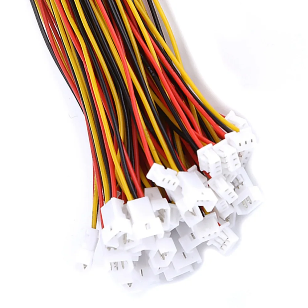 20 مجموعة الكابلات مجموعة 1.25 مللي متر الملعب 3P ذكر و موصل سالب 10 سنتيمتر واحدة نهاية موصل التوصيل 3P موصل سلك المشاريع الإلكترونية #3