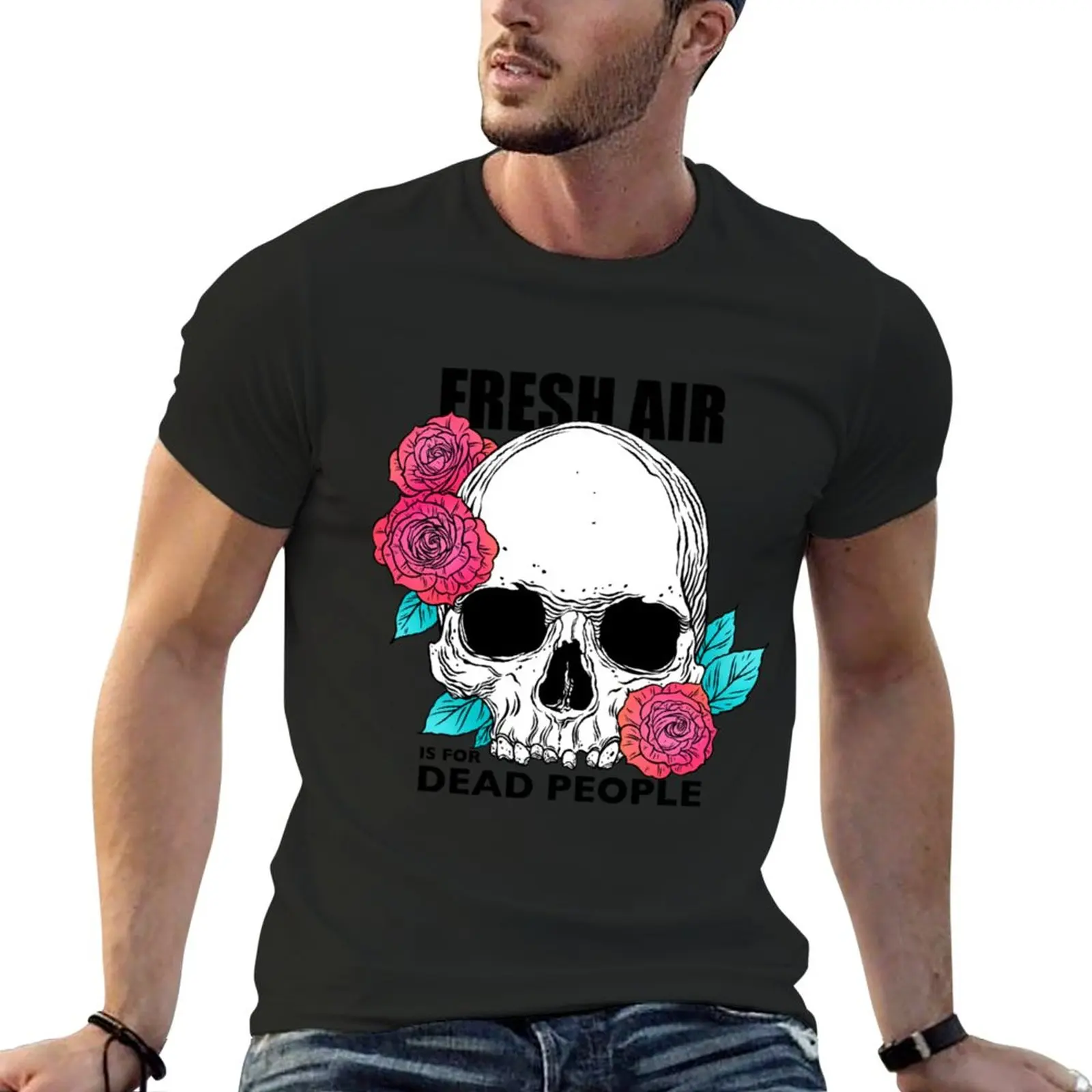 Morbid Podcast. Fresh Air is for Dead People Classic T-Shirt Tee shirt Aesthetic clothing korean fashion mens t shirt graphic