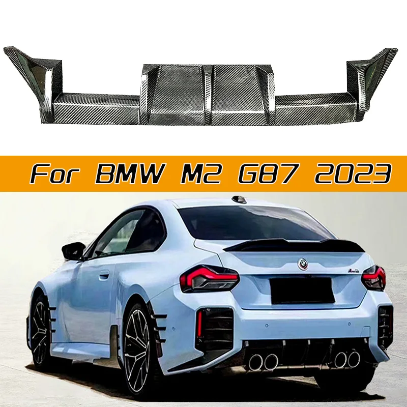 

Dry carbon fiber car rear bumper diffuser rear spoiler rear lip parts for BMW M2 G87 2022+ upgraded body kit