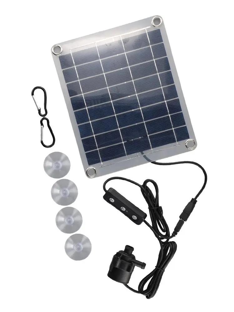 

Solar Panel Water Pump Kit for Garden/Swimming For Pool/Fish Tank 12V 10W Adjustable Water Pump with Solar Panels