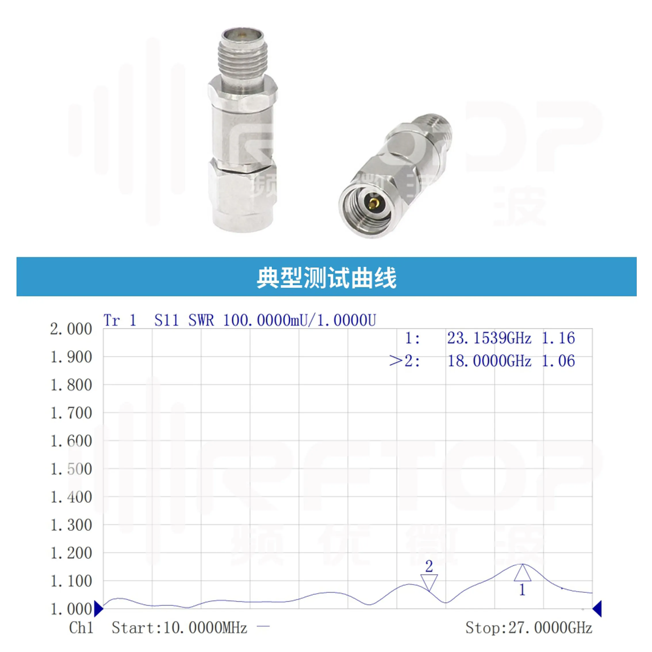 SMA to 2.92mm Coaxial Adapter RF Adapter SMA-JJ/KK/JK 18GHz