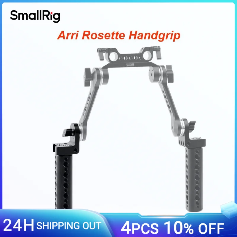 SmallRig Cheese Handle with Arri Rosette 360°angle adjustment & a cold shoe mount accessories For flash & LED video light - 1810