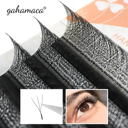 GAHAMACA W Shape Eyelash Extensions 3D Premade Volume Fan Lashes Faux Mink Lashes Natural YY Eyelash