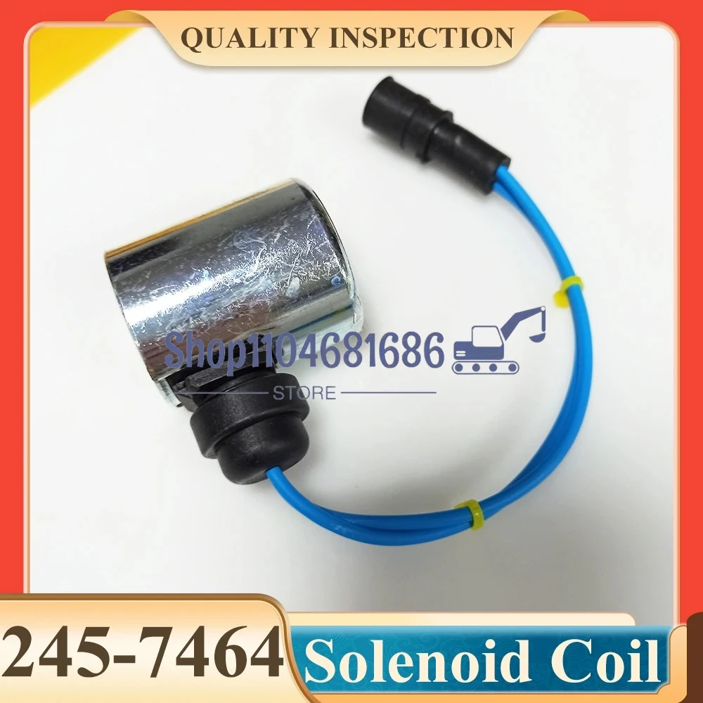 

Катушка электромагнитного клапана 24 В 245-7464 2457464 186-1525 1861525 для погрузчика Caterpillar 120H/130H/140H/160H