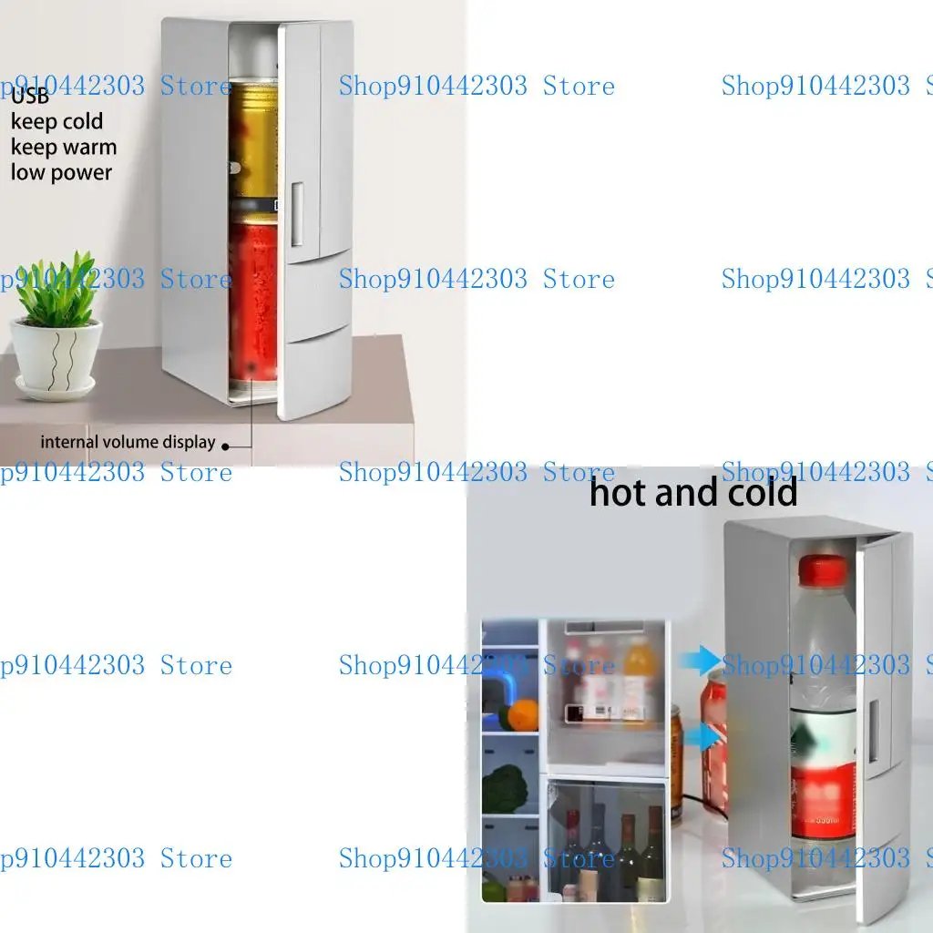 

L4MD Mini USB Fridge Drink Cans Cooler/Warmer Beverage Refrigerator for Computer