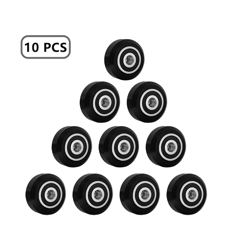 10PCS High Quanlity Big Plastic Pulley Wheel with Bearing Idler 625 2RS Pulley Gear Perlin Wheel Silent Mode for 3D Printer