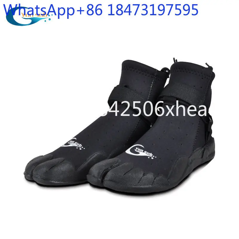 Split toe shoes speed skating non-slip wear-resistant breathable, free wading surf shoes diving