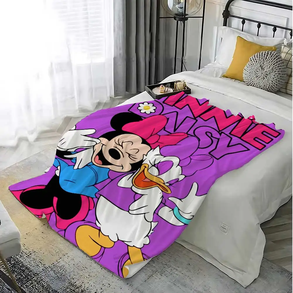 Kawaii M-minnies Couch Throw Blanket Nordic Warm Winter Blankets for Bed Bedroom Decoration Home Bedspread the Sofa Decorative - view 4