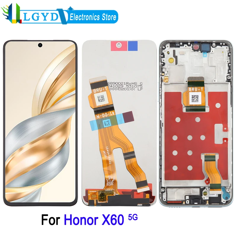 6,8 дюймовый TFT ЖК-экран для Honor X60 5G BRC-AN00 телефон дисплей сенсорный экран дигитайзер, ремонт Запасная часть