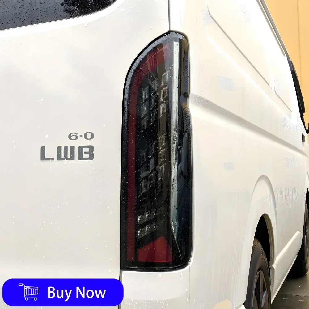 

Для Toyota Hiace 2005-2018 автомобильный задний фонарь в сборе, все новые обновленные светодиодные динамические блики, аксессуары для задних фонарей