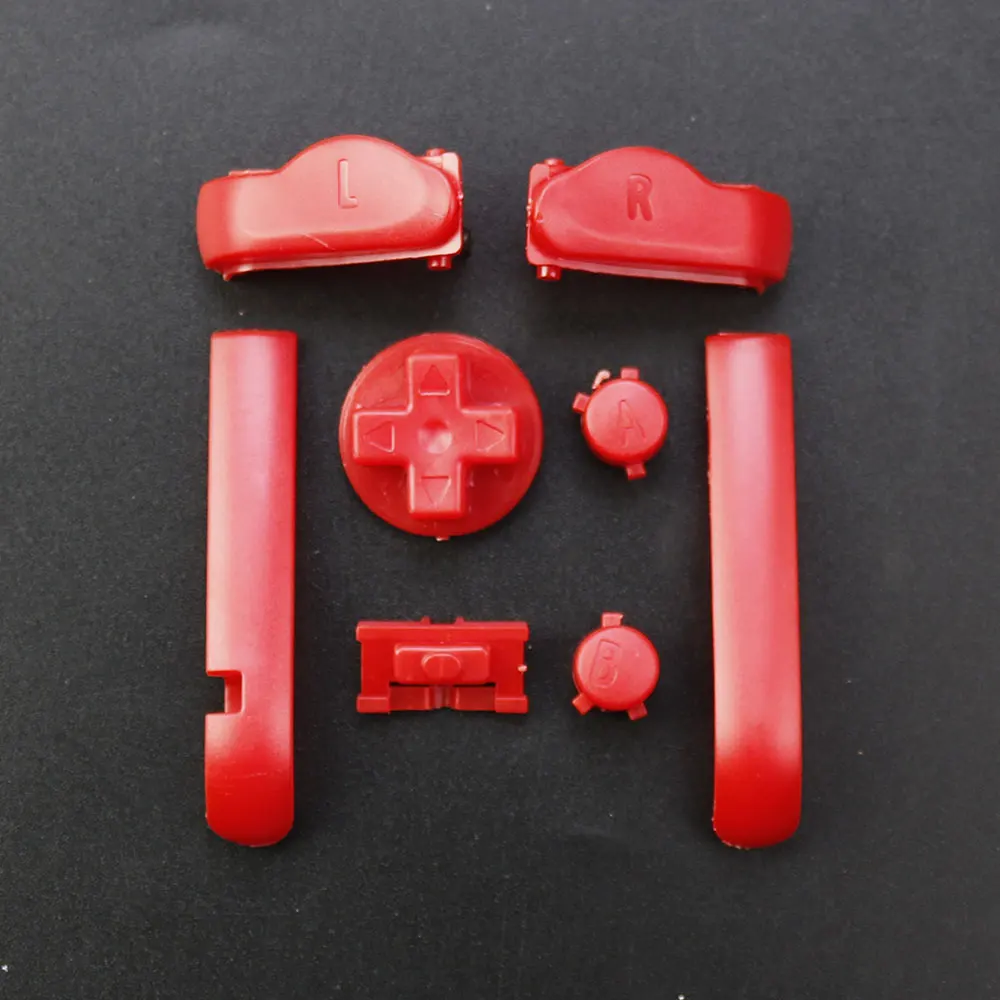 1Set Für Gameboy Advance GBA Konsole Ersatz Multi-Farbe Tasten Tastaturen L R A B D-Pads Power ON OFF Tasten