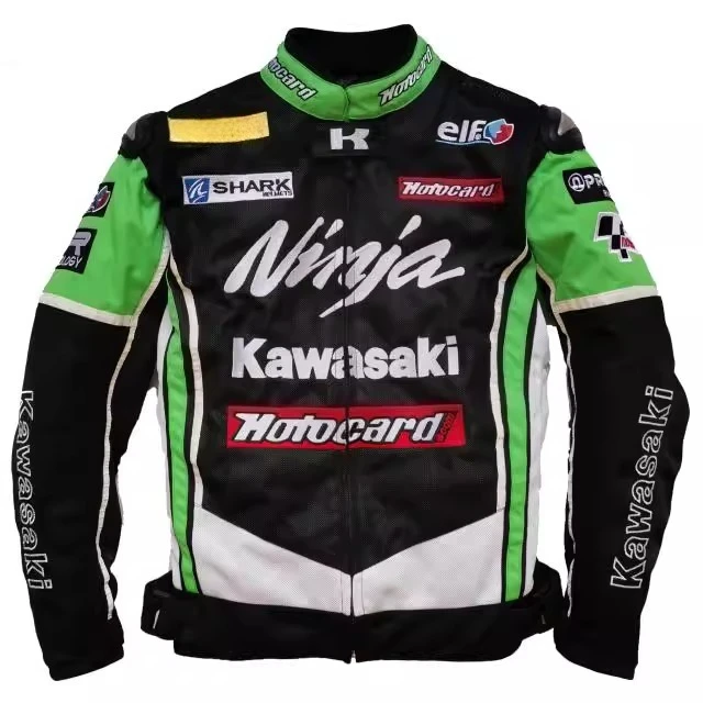 

Original Kawasaki Motorcycle Jacket Autumn and Winter Windproof Racing Suit Waterproof Wear-resistant Body Armor Moto Clothing