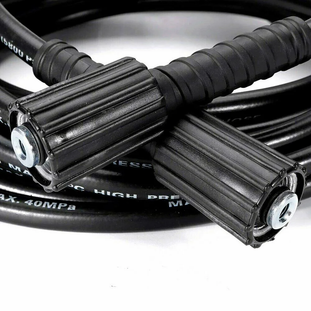 Supply High Pressure Washer Hose 5/16 Inch 5800 PSI Cleaning Flexible for m22 Connector Part Replacement Tool Washing