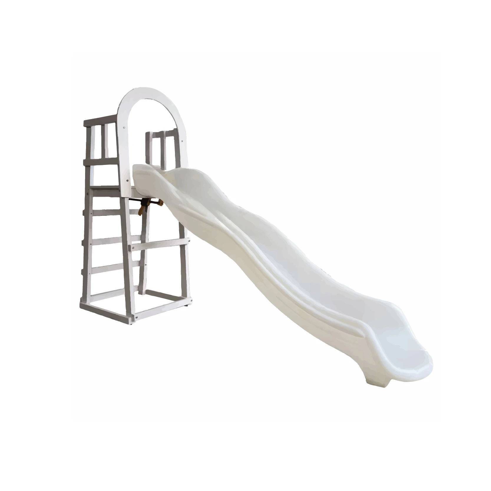 

White PVC Plastic Slide Soft Play Equipment Children Playground Toys Baby Slidepromote sales