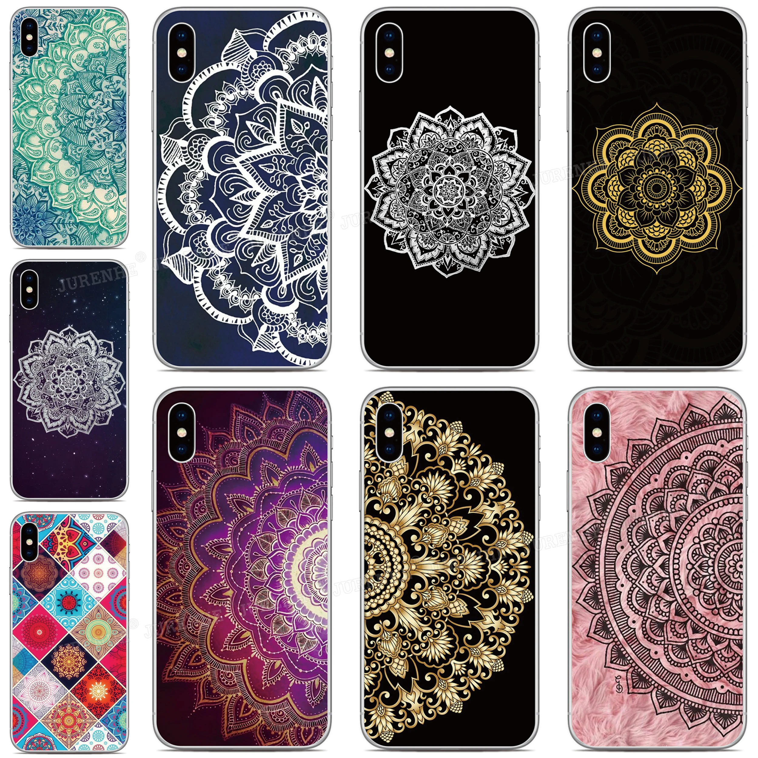 Mandala Floral Phone Case For Blackview Wave 6C Color 8 A50 A52 A53 A55 A85 A90 A95 A96 A100 A200 Pro Oscal C80 C70 C60 Cover