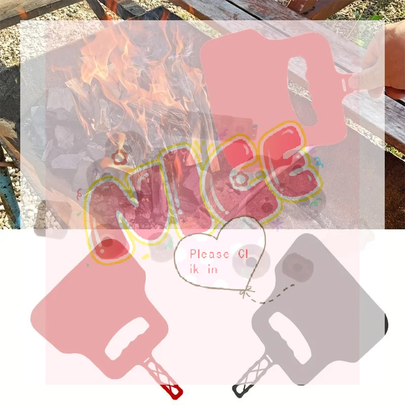 【BA】Barbecue Fan BBQ Hand Crank Blower Tool Manual Combustion Support Outdoor Cooking