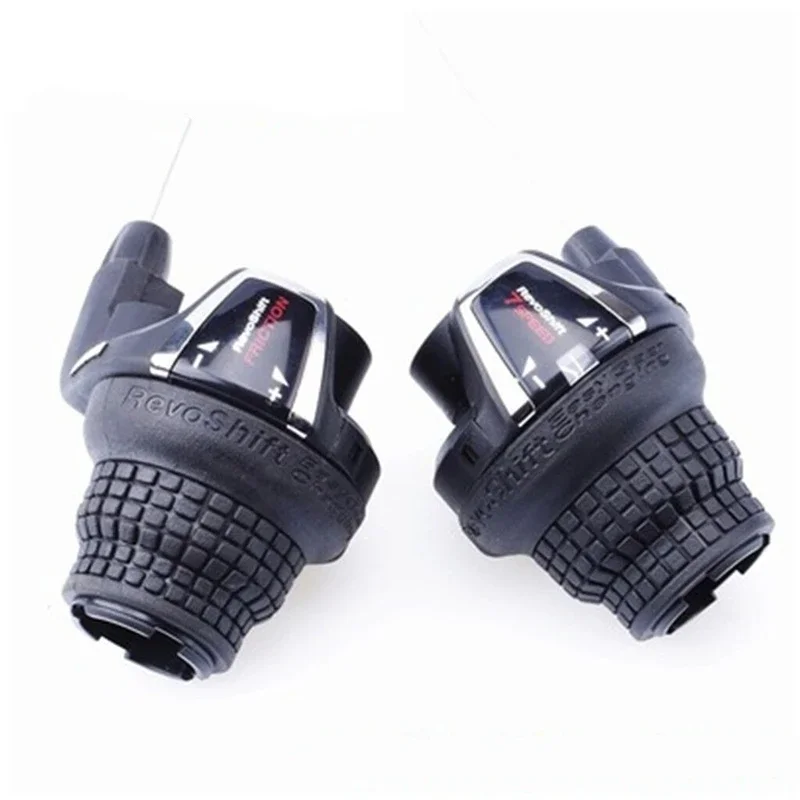 SL-RS35 Mountain Bike Black 3/7-speed Shift Lever With Short Grip IAMOK 21 Speed REVOSHIFT Shifter Clamp Band Bicycle Parts