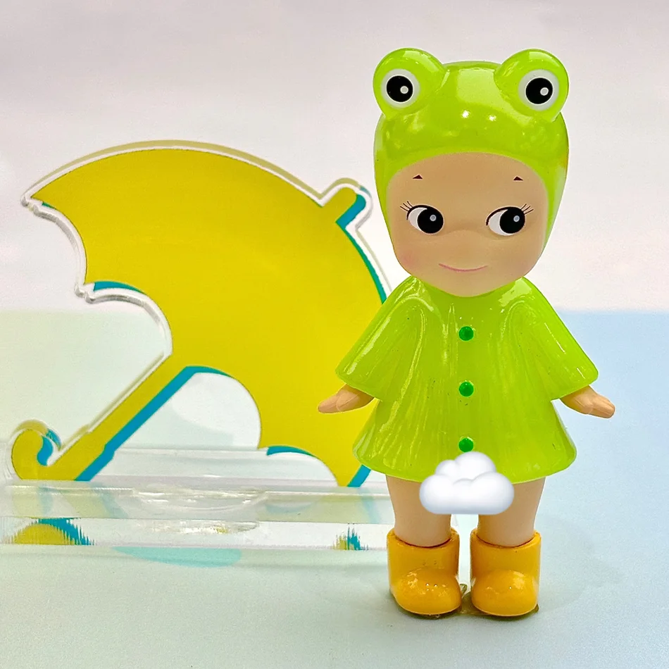 Mini-Figur „Ich liebe Regentage“-Serie, stilvolle Figur, Schreibtischdekoration, kreatives Geschenk, Sammlerstück – Detail 3