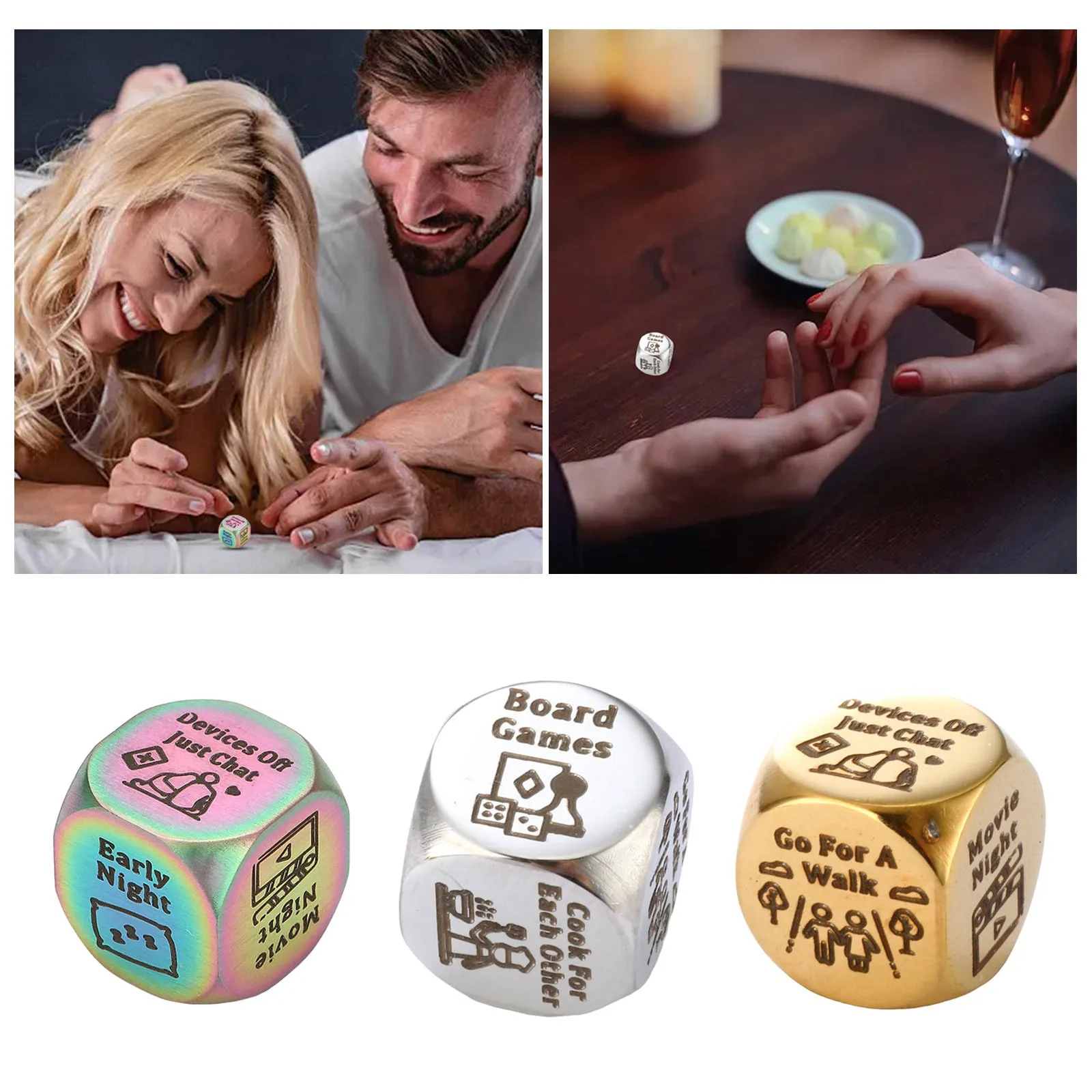 Decider Dice Valentines Day Funny Gifts For Her Him For Wife Husband Date Night Ideas Gift 1pc Desktop Ornament Decoration