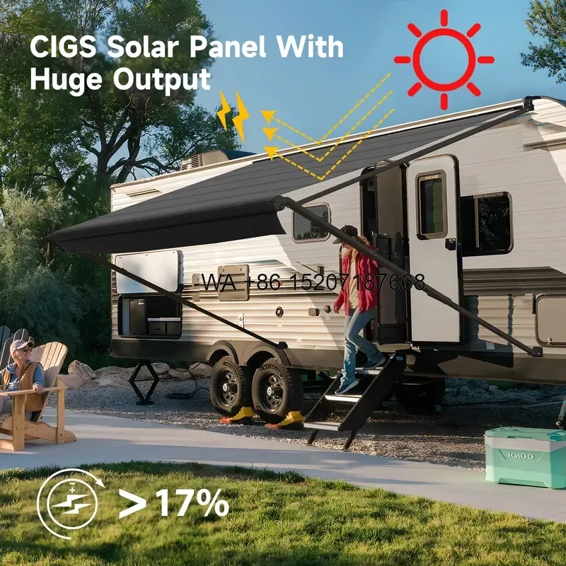 Wmwmnu for Wareda Customized CIGS Lightweight Flexible Solar Panel with Manual Control and Waterproof for Outdoor Roll Out