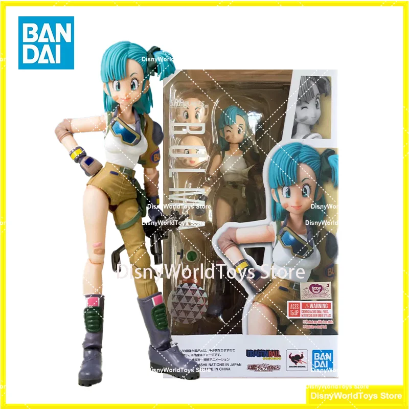 100% Original Bandai S.H. Figuarts SHF Motorcycle Uniform Bulma Dragon Ball In Stock Anime Action Collection Figures Model Toys