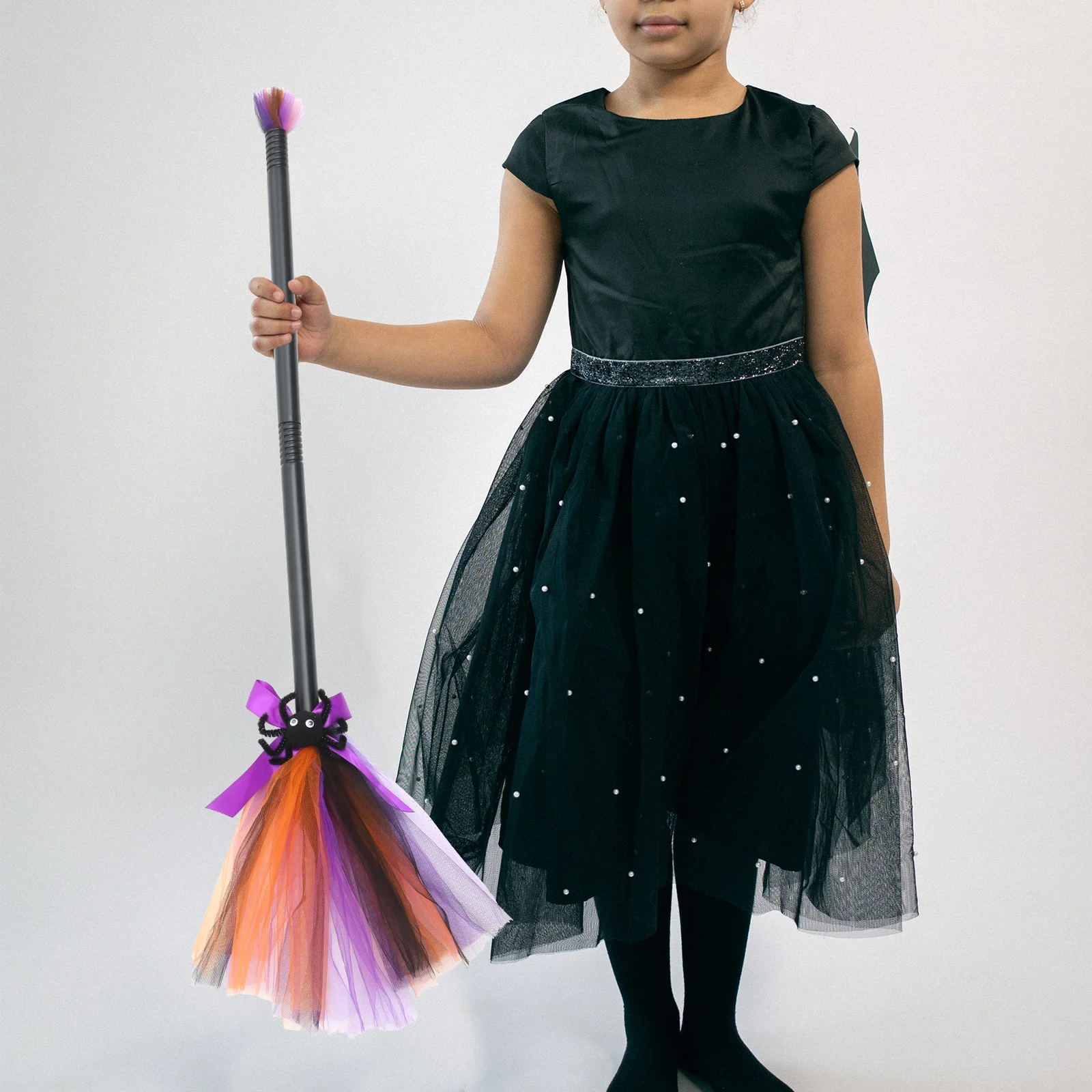 Witch Prop Plastic Cosplay For Halloween Party Costume Accessory Women Girls Witches Broom Witch Cosplay Costume Broom