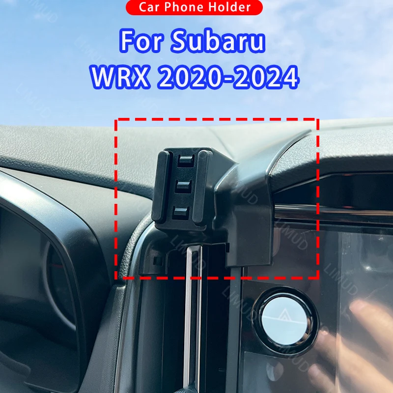 

For Subaru WRX 2022 2023 2024 Car Phone Holder Wireless Charging Dedicated Fixed Base Gravity Bracket Auto Interior Accessories