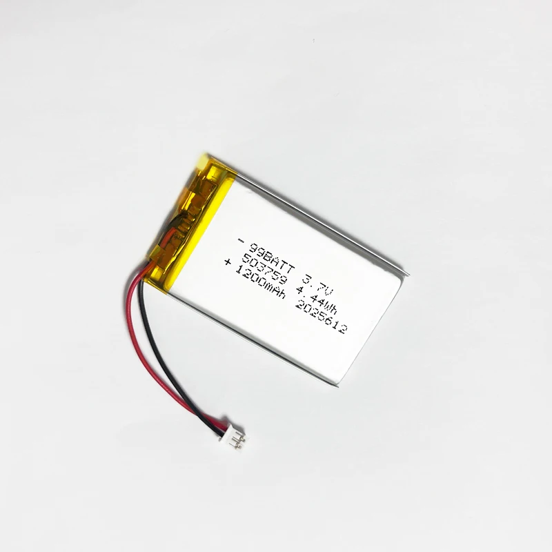 503759 Battery 3.7V 1200mAh Polymer Lithium Batteries Lipo for Blue Tooth Headset Audio Stereo GPS Navigator Bluetooth Speaker - Image 3