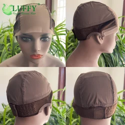 Swiss Lace Wig Cap for Making Wigs With Adjustable Strap on the Back Hair Wearing Genius Mesh Cap Glueless Wig Caps