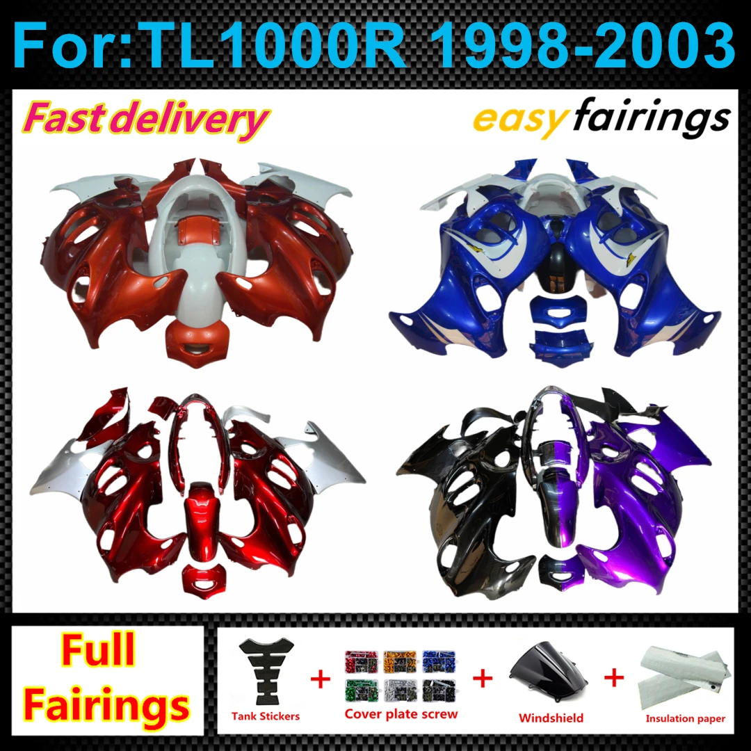 Motorcycle Full Fairing Kit Fit For GSX650F GSX750F GSX 650F 750F Katana 1998‑2007 Aftermarket Complete Bodywork Panels Fairings