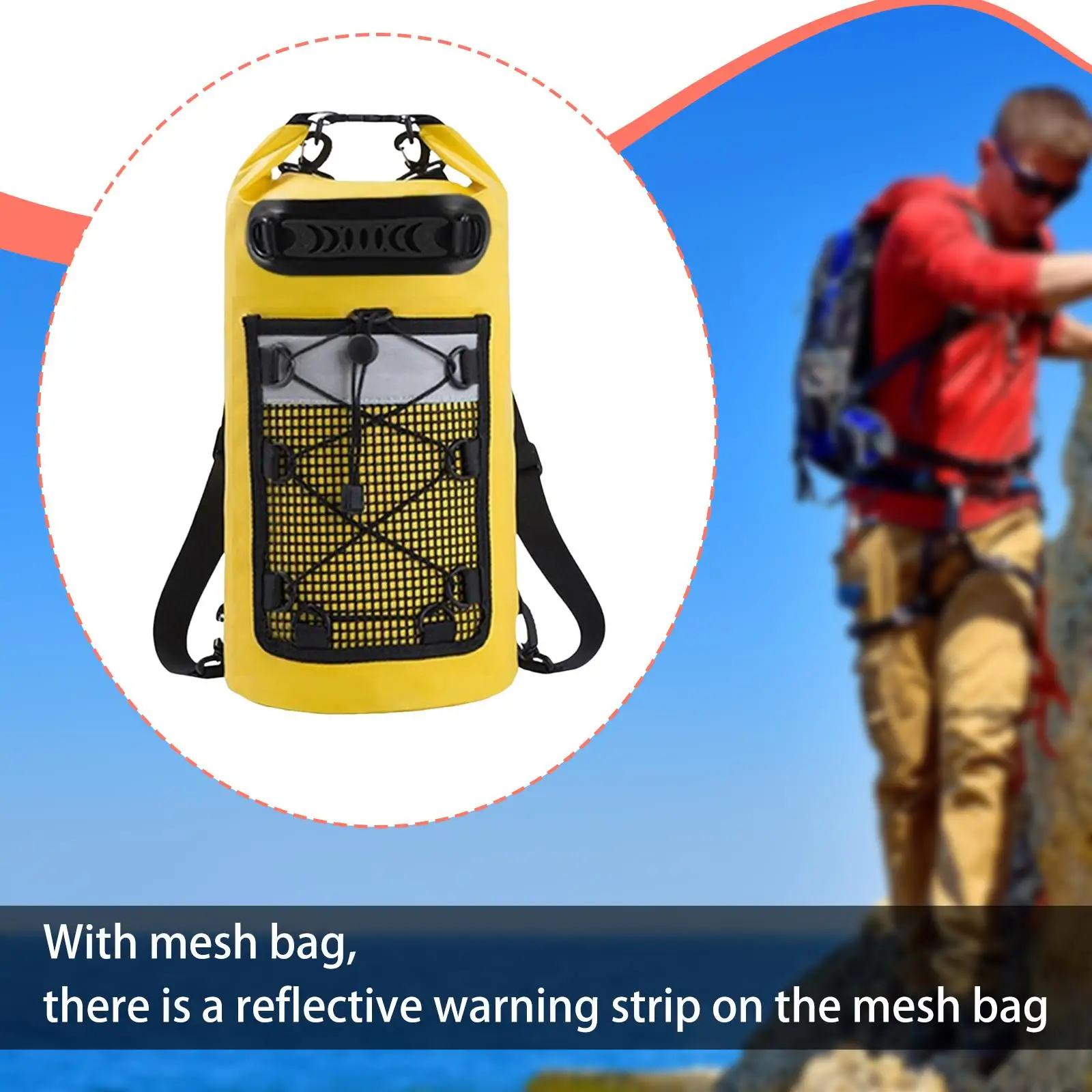 Dry Bag IPX6 Waterproof Keeps Gear Dry Sturdy Large Capacity