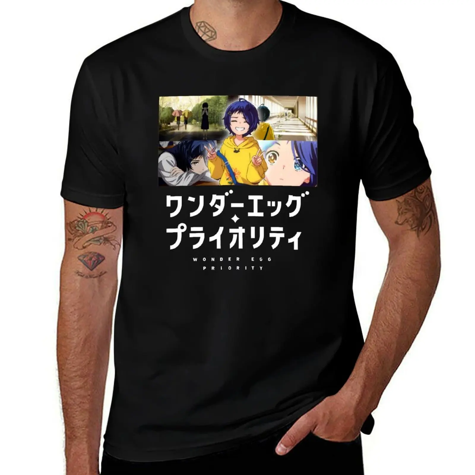 

Wonder Egg Priority, Anime, Manga T-Shirt t shirts for man cotton soft man t shirt cotton high quality man tshirt T-shirt