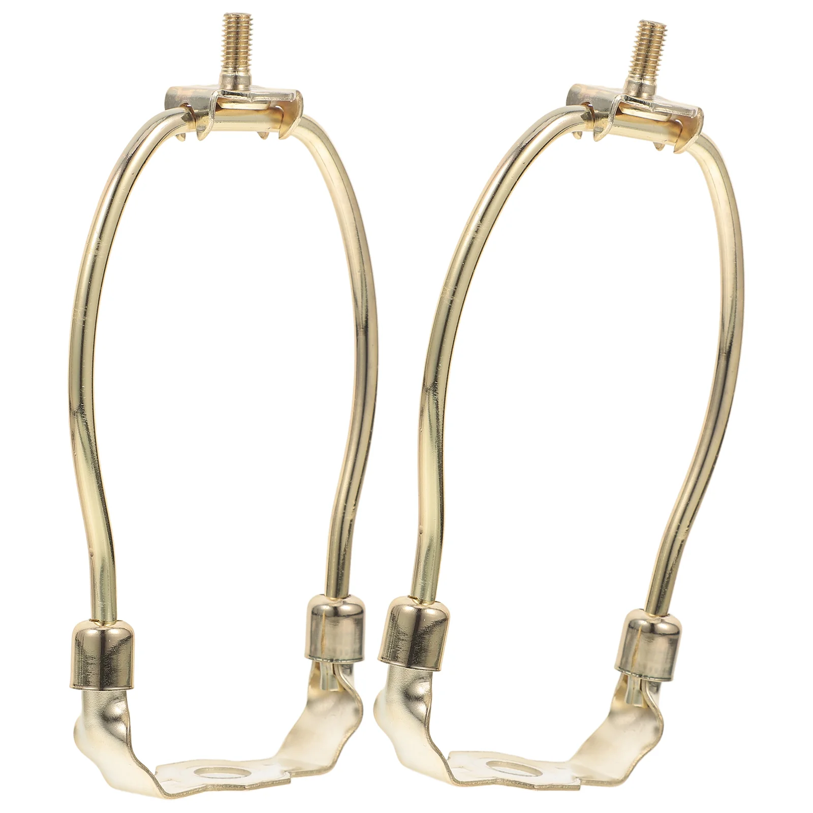 2 Pcs Iron Lamp Harp Holder Table Lamp Base Bracket Detachable Lamp Shade Holder For Lamp Shade Harp Shape Horn Frame Lamp