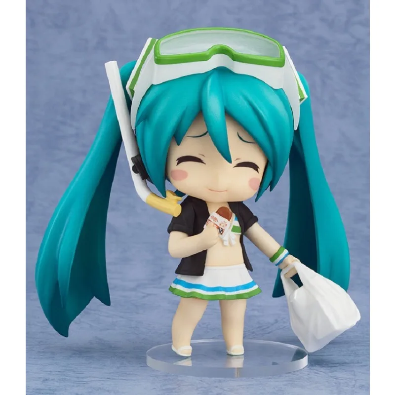 

10CM version Nendoroid Hatsune Miku Q version ornaments swimsuit interchangeable handheld office figure