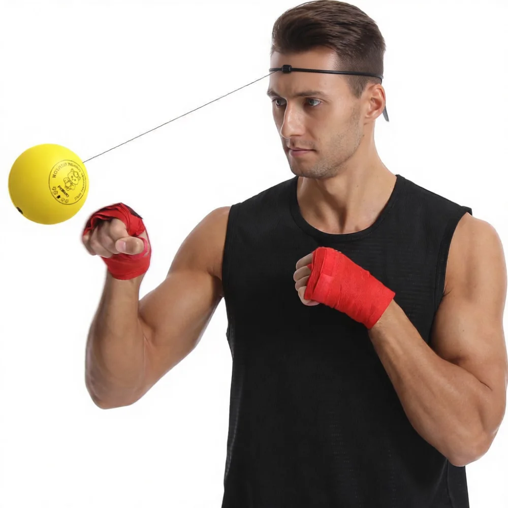 Adjustable Boxing Reflex Speed Ball Headband Fitness Combat Punching Exercise Tool Lightweight Training Equipment For Kids