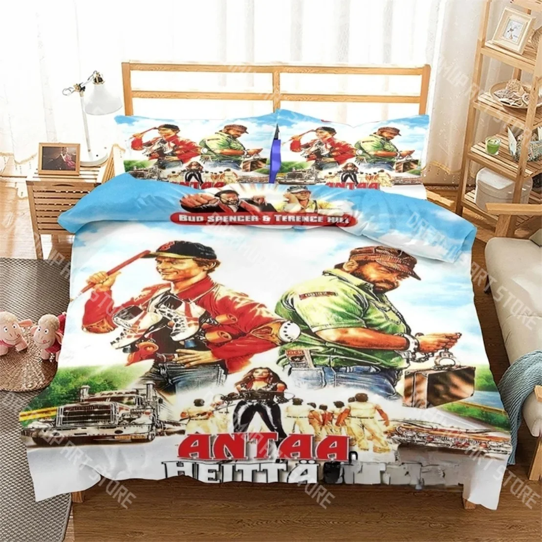 3D Printed Film Bud Spencer Terence Hill Bedding Set for Boys Girls Duvet Cover Twin Queen King Full Single Double Sizes