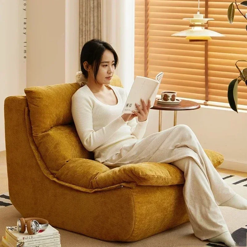 Caterpillar lazy sofa living room reclining sleeping balcony bedroom single sofa Internet celebrity recliner small sofa