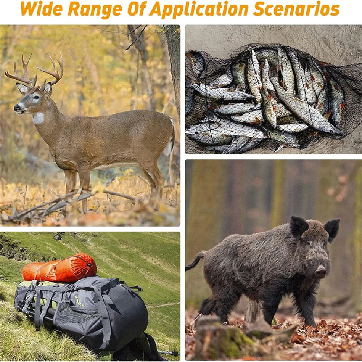 1 ชุดกวางลากเลื่อน, ตกปลาน้ําแข็งแบบพกพาเลื่อนเชือกอเนกประสงค์สุนัขเลื่อนเกม Hauler เลื่อนสําหรับล่าสัตว์, ไม้ไฟ Rich