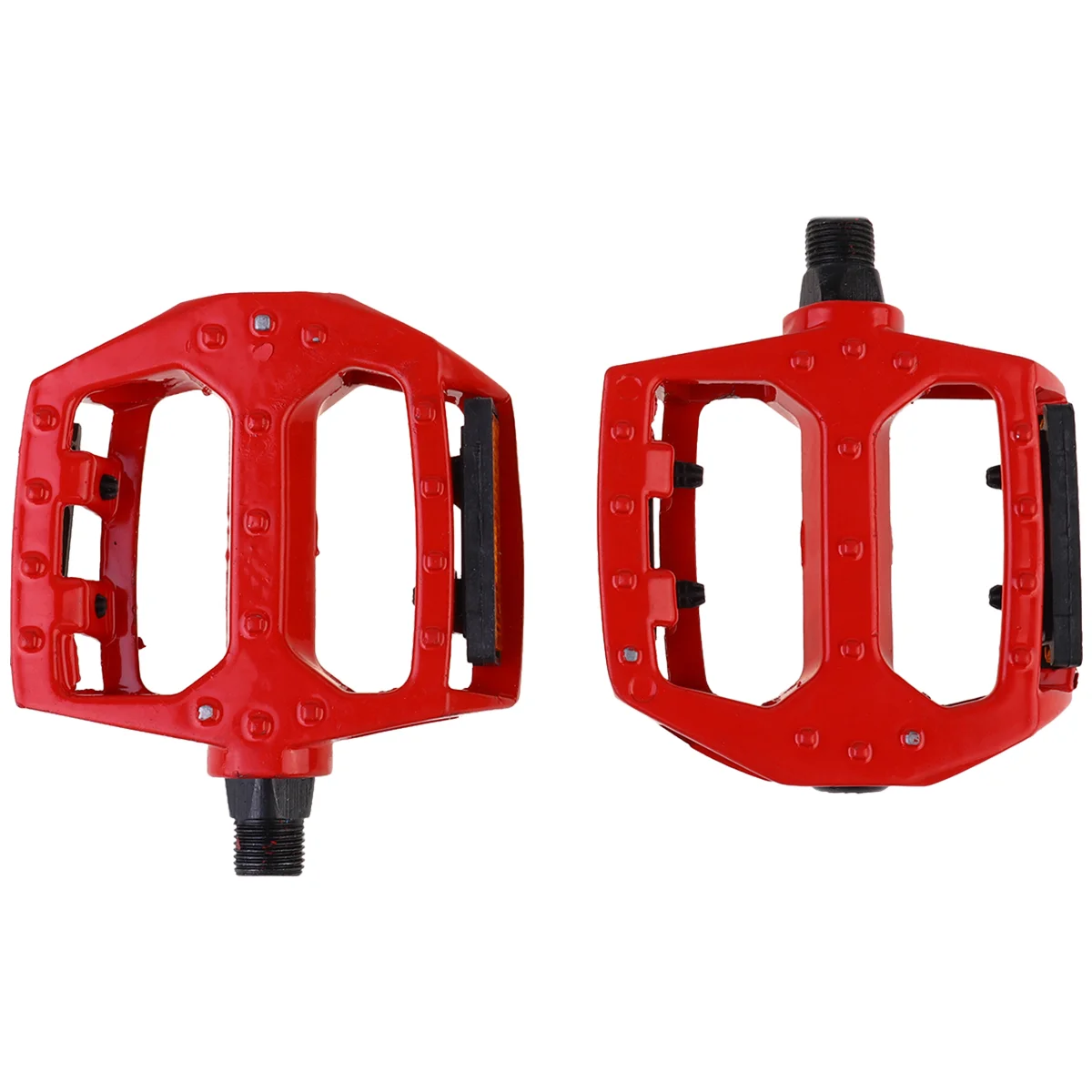 1 Pair Aluminium Alloy Bike Pedal Special Rolling Ball Pedal Multi-purpose Bike Pedals Bike Pedal Accessory (Red Single Rolling