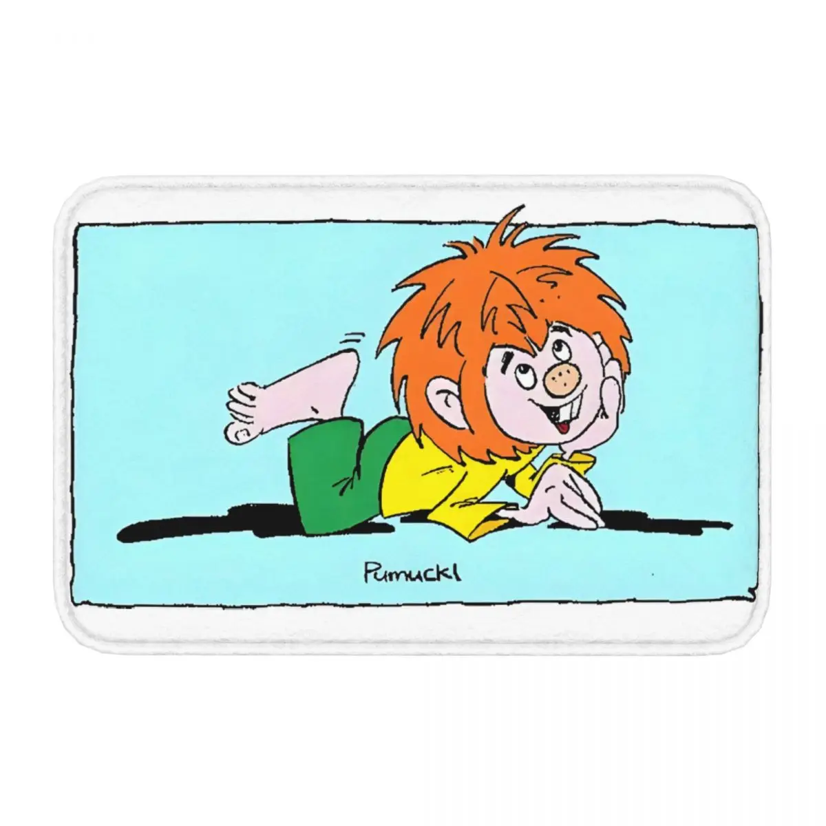 Pumuckl Bath Non-Slip Carpet Red Haired Fairy Pumuckl Bedroom Mat Entrance Door Doormat Home Decor Rug